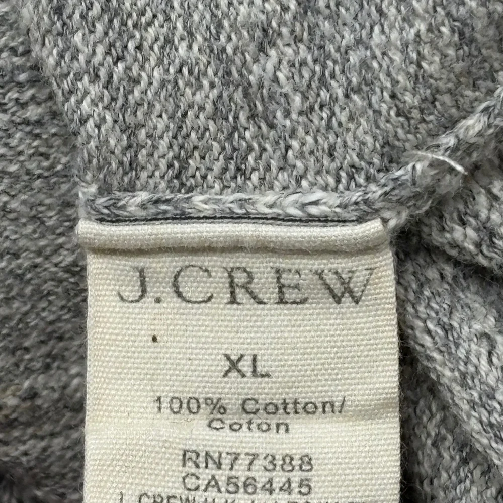 J.Crew Gray Heather Crewneck Cotton Sweater Men's XL Pullover